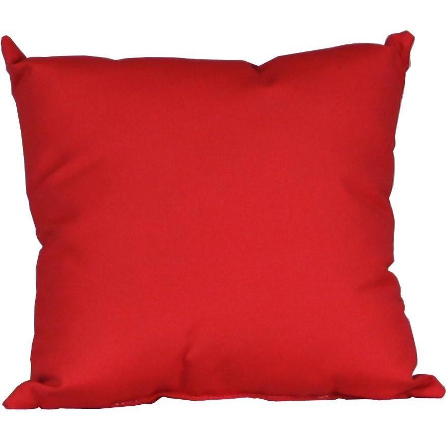 Outdoor Toss Pillow Logo Red