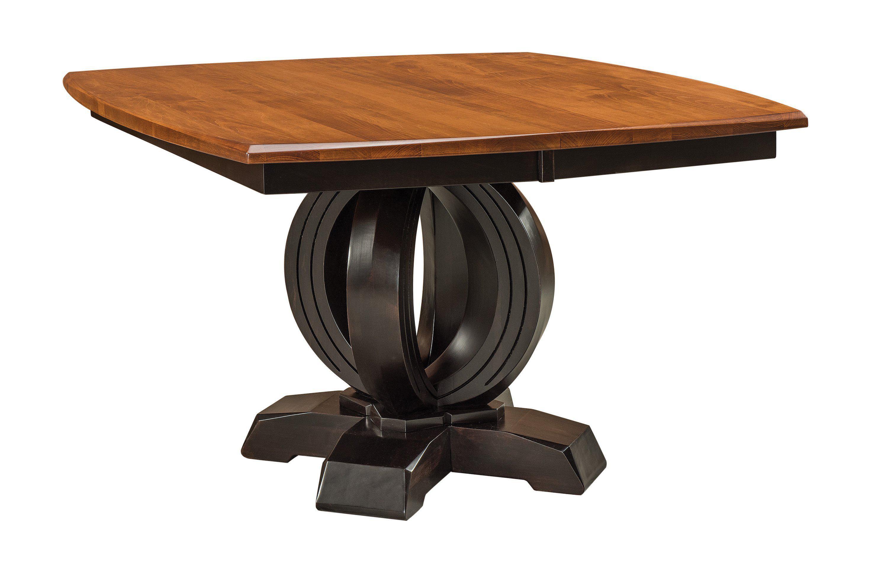 Saratoga-Single- pedestal Table-The Amish House