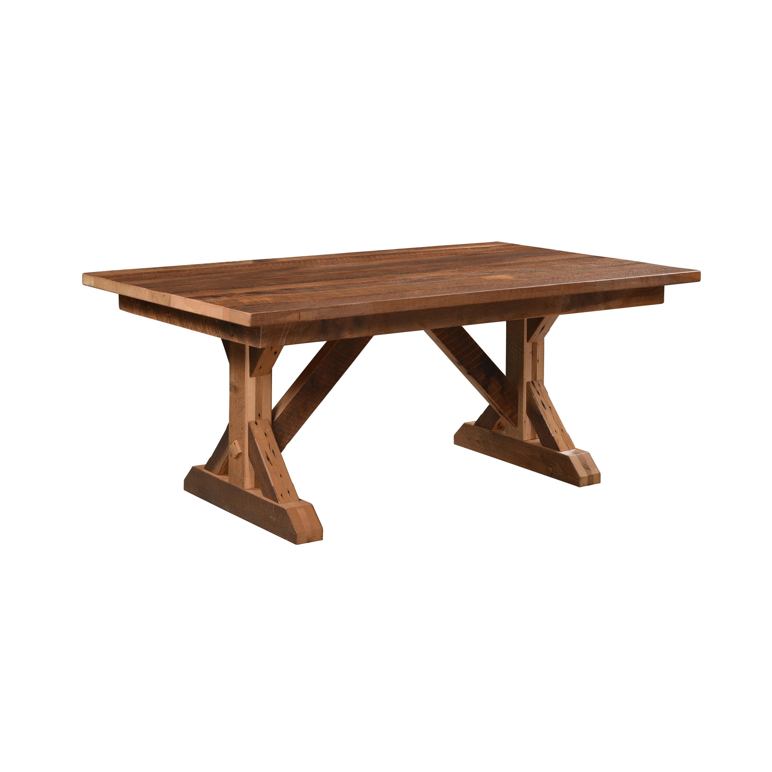 Stratford Solid Top Rustic Dining Table