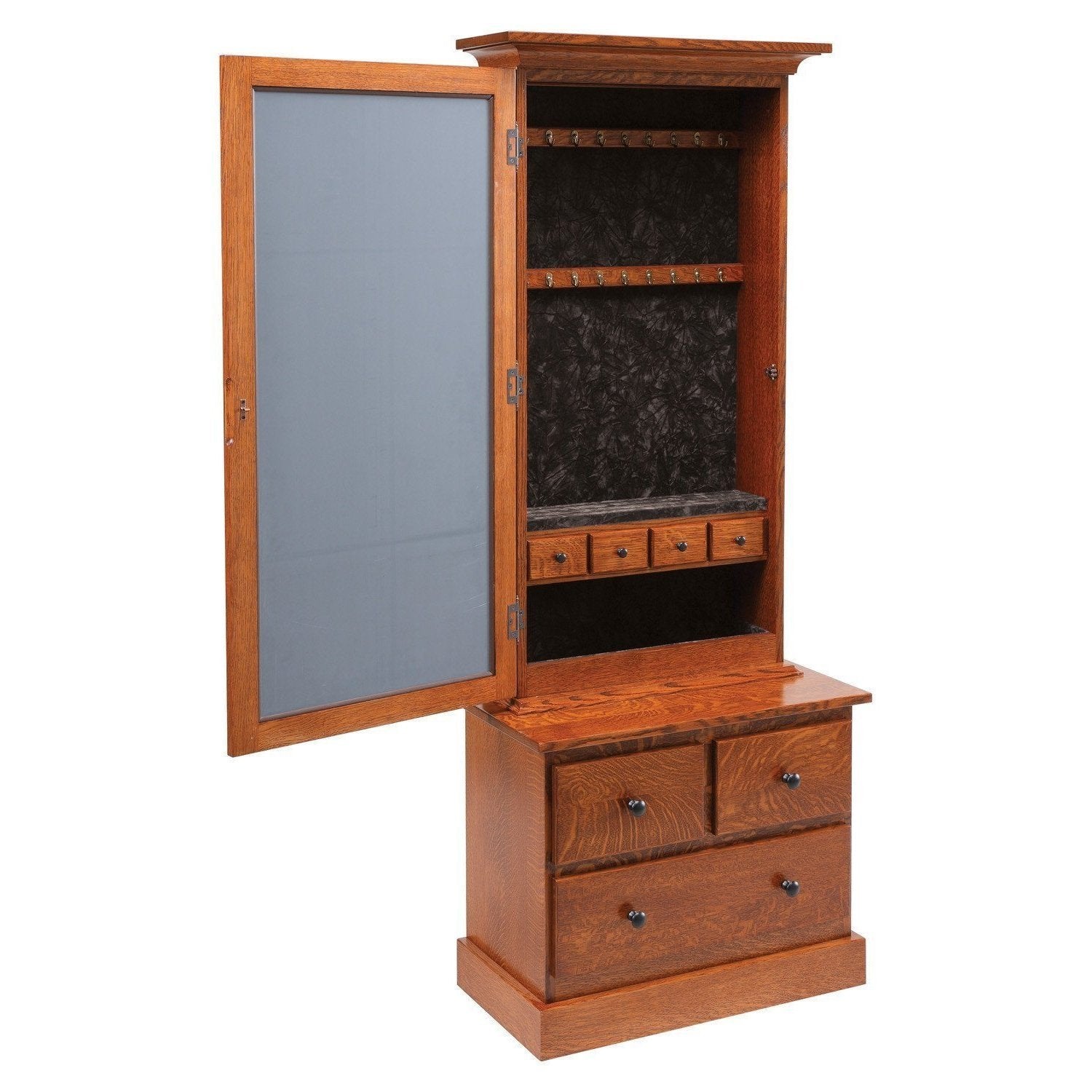 Weston Shaker Jewelry Armoire-Bedroom-The Amish House