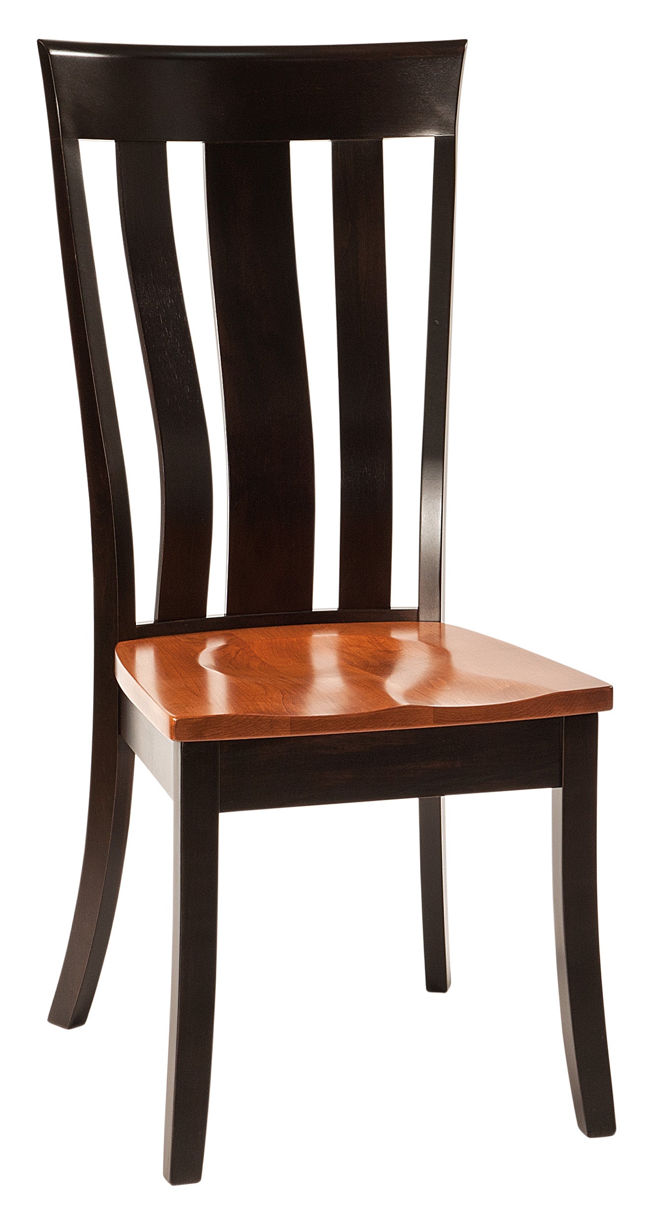 Amish Yorktown Dining Chair in Brown Maple - Quick Ship